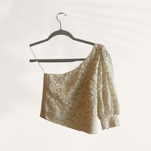 off-white "Adkia" one-shoulder top